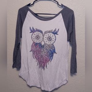 MIGHTY FINE owl shirt
